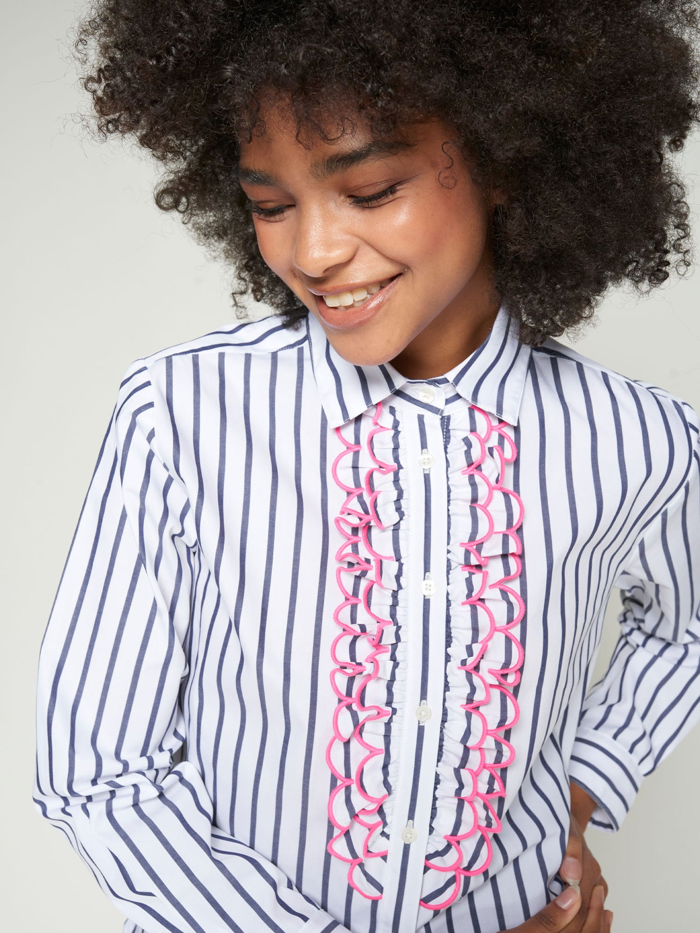 Dressed Shirt Pink Ruffle
