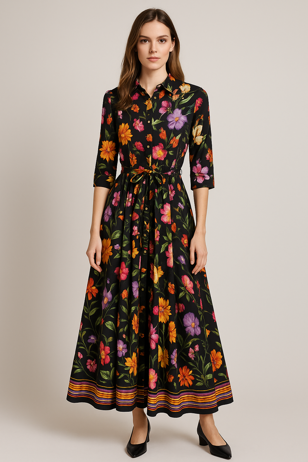 Black Dress Floral Print