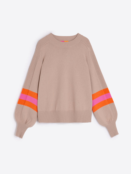 Sweater Tan W/ Stripe