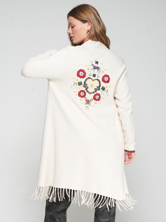 Sweater Cream Fringe