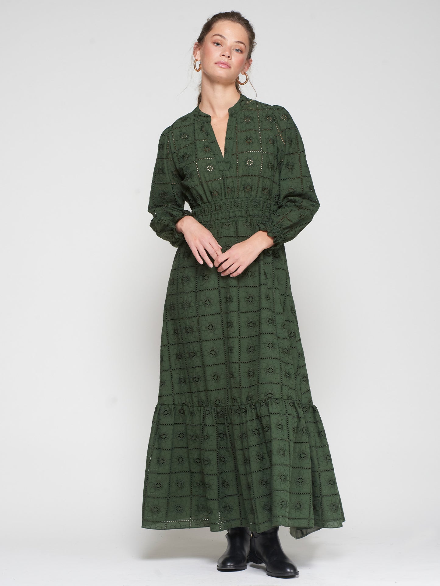 Olive Long Dress