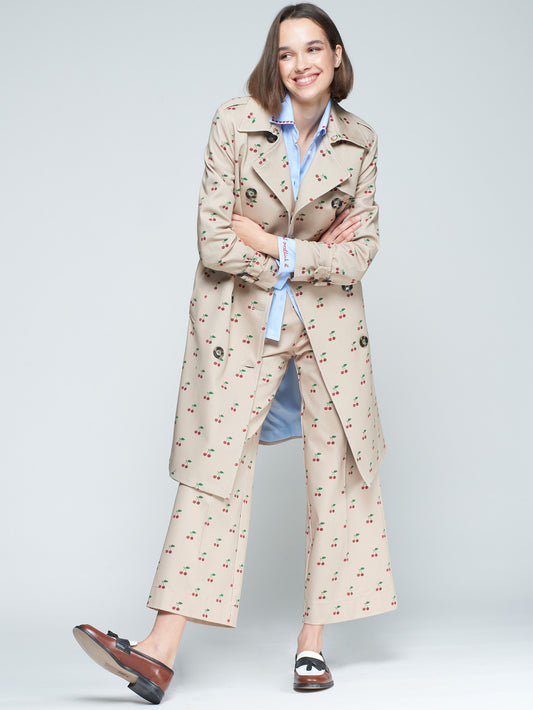 Cherry Trench Coat