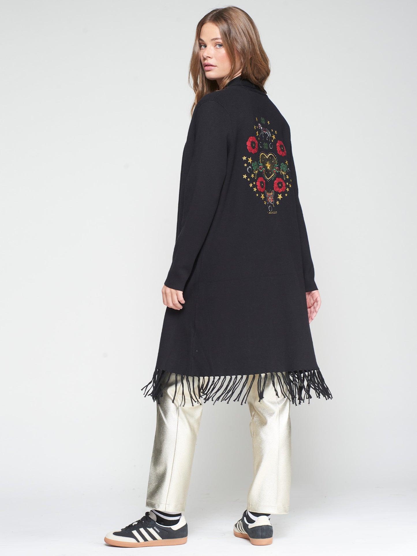 Sweater Black Fringe