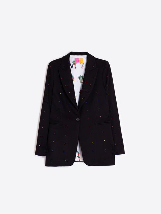 Black Blazer Rhinestones