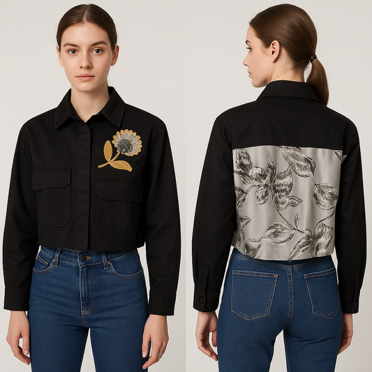 J. Bruno Blk Crop
