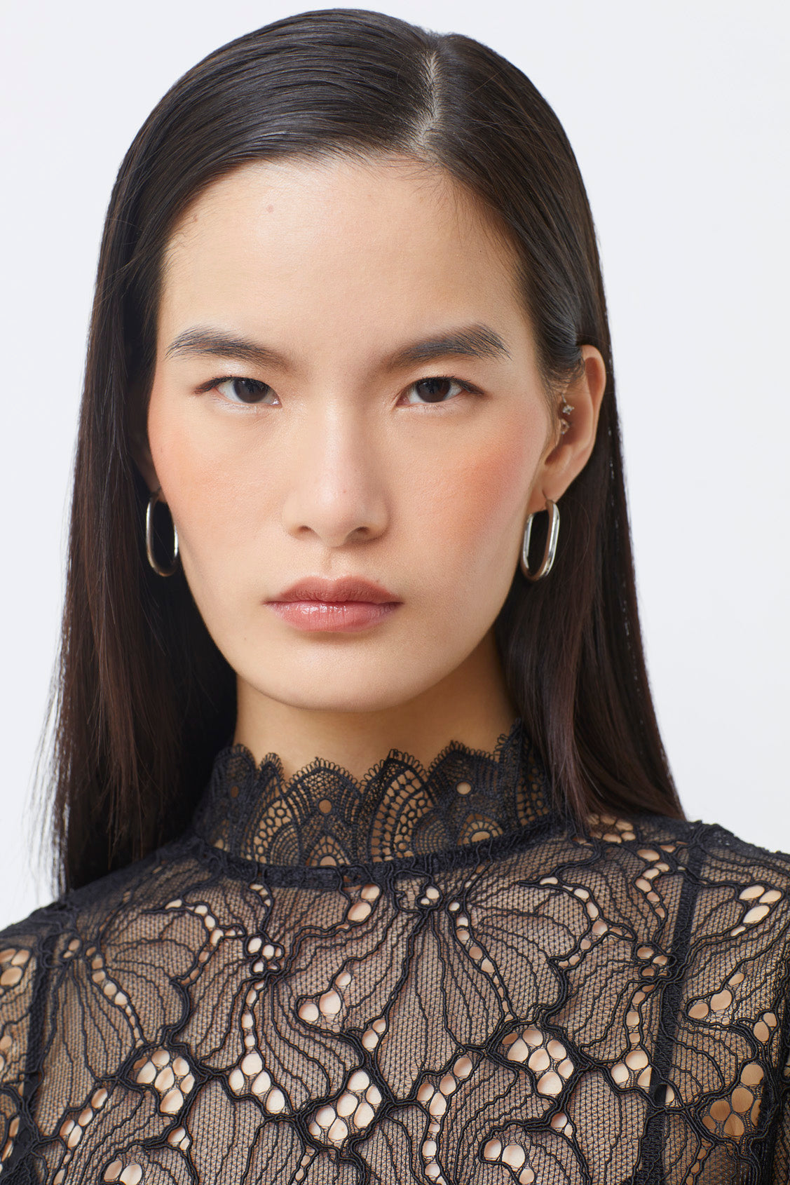 Dress Short Black Lace