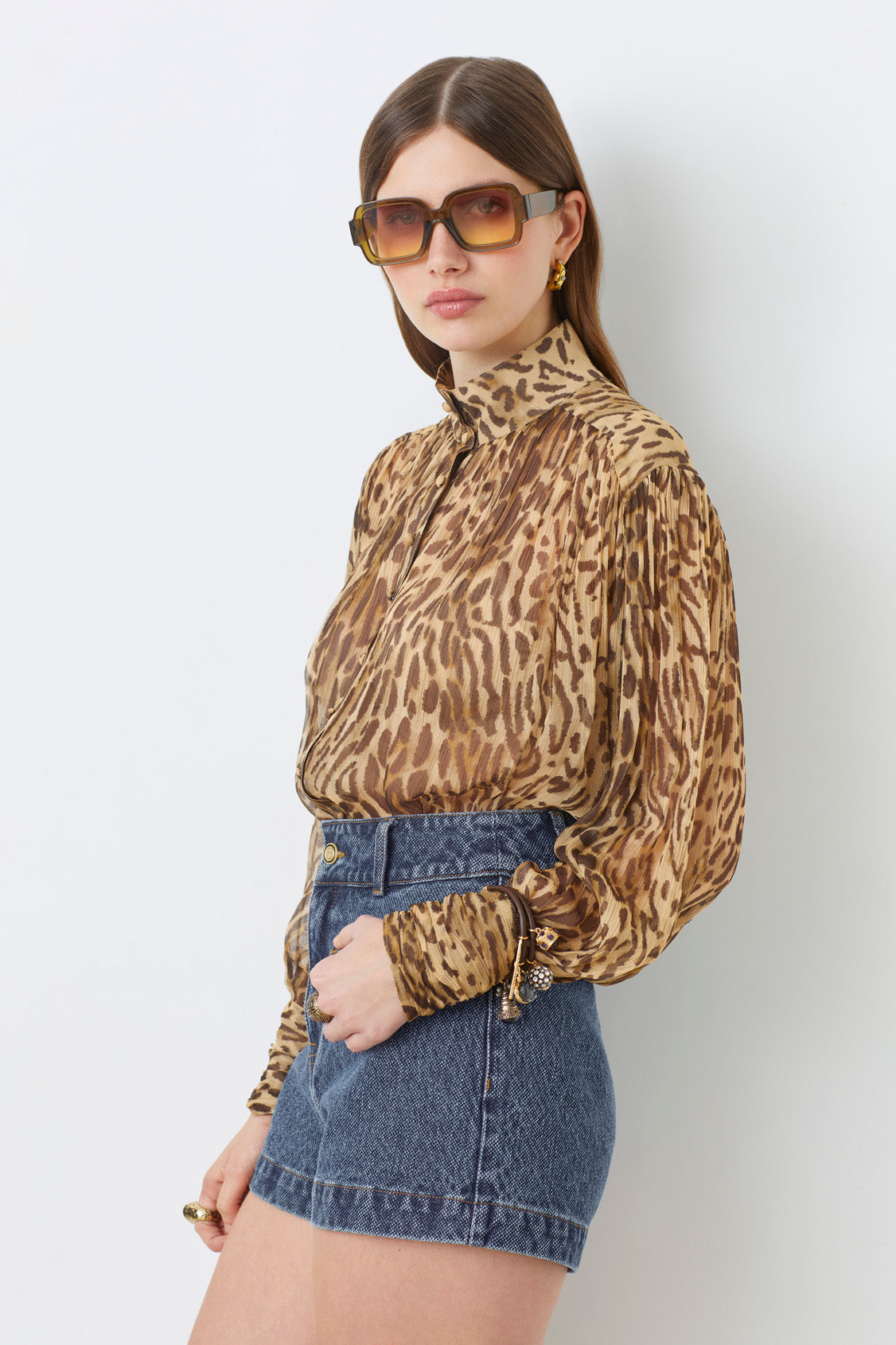 Top Sheer Leopard