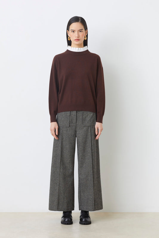 Sweater Chocolate with Collar