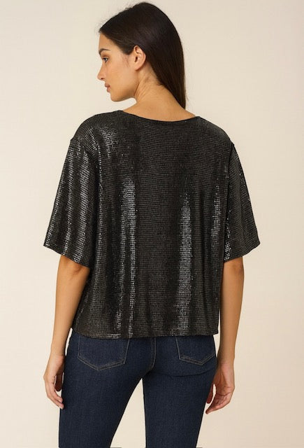Sequined Shirt Black